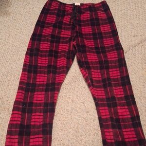 Red and Black Plaid Pajama Pants